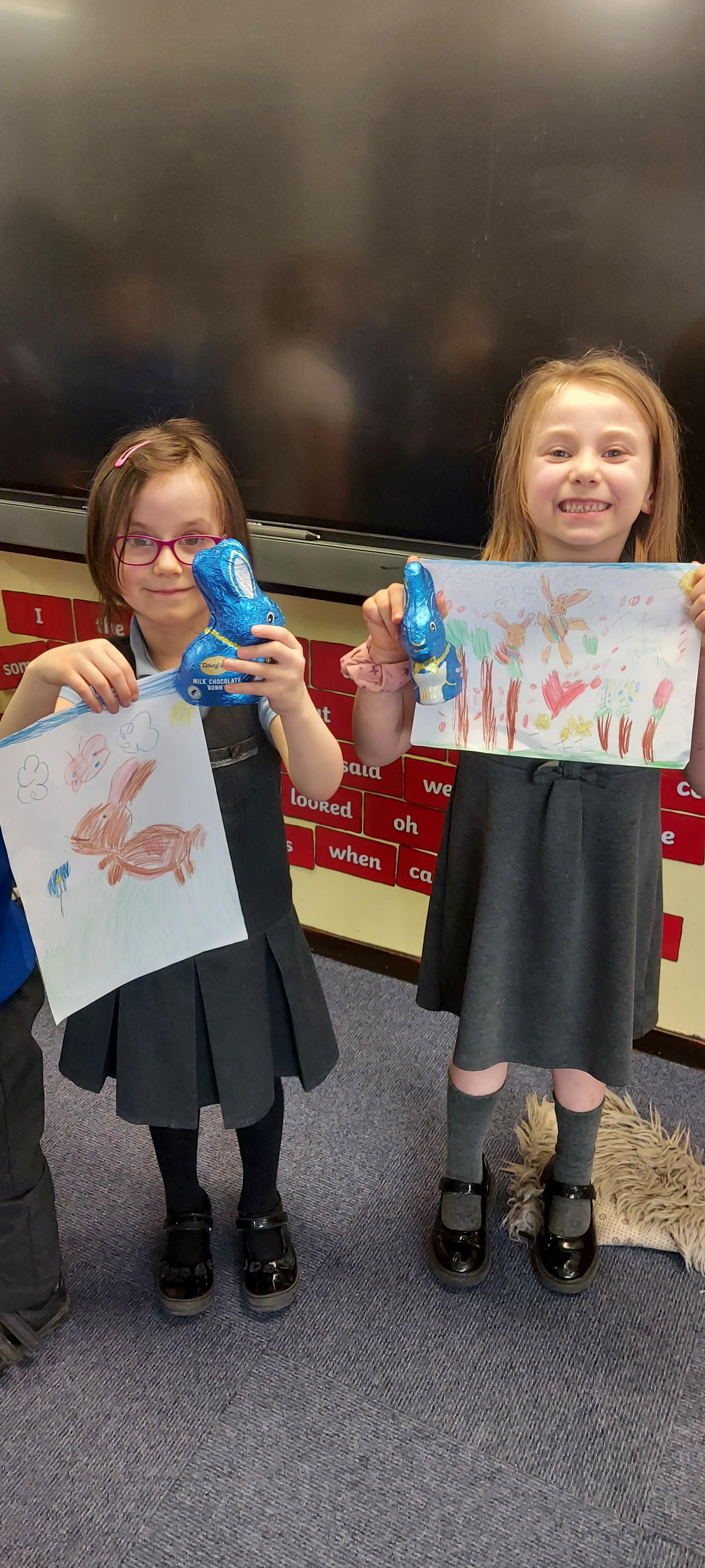 Winners of the colouring competition 