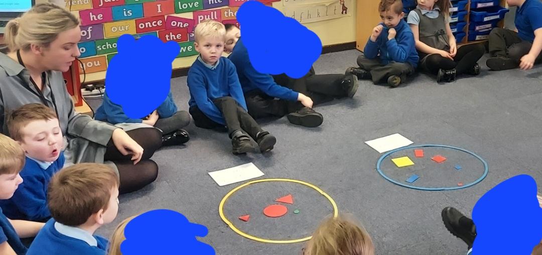 We use mathematical language when describing 2D and 3D shapes.
