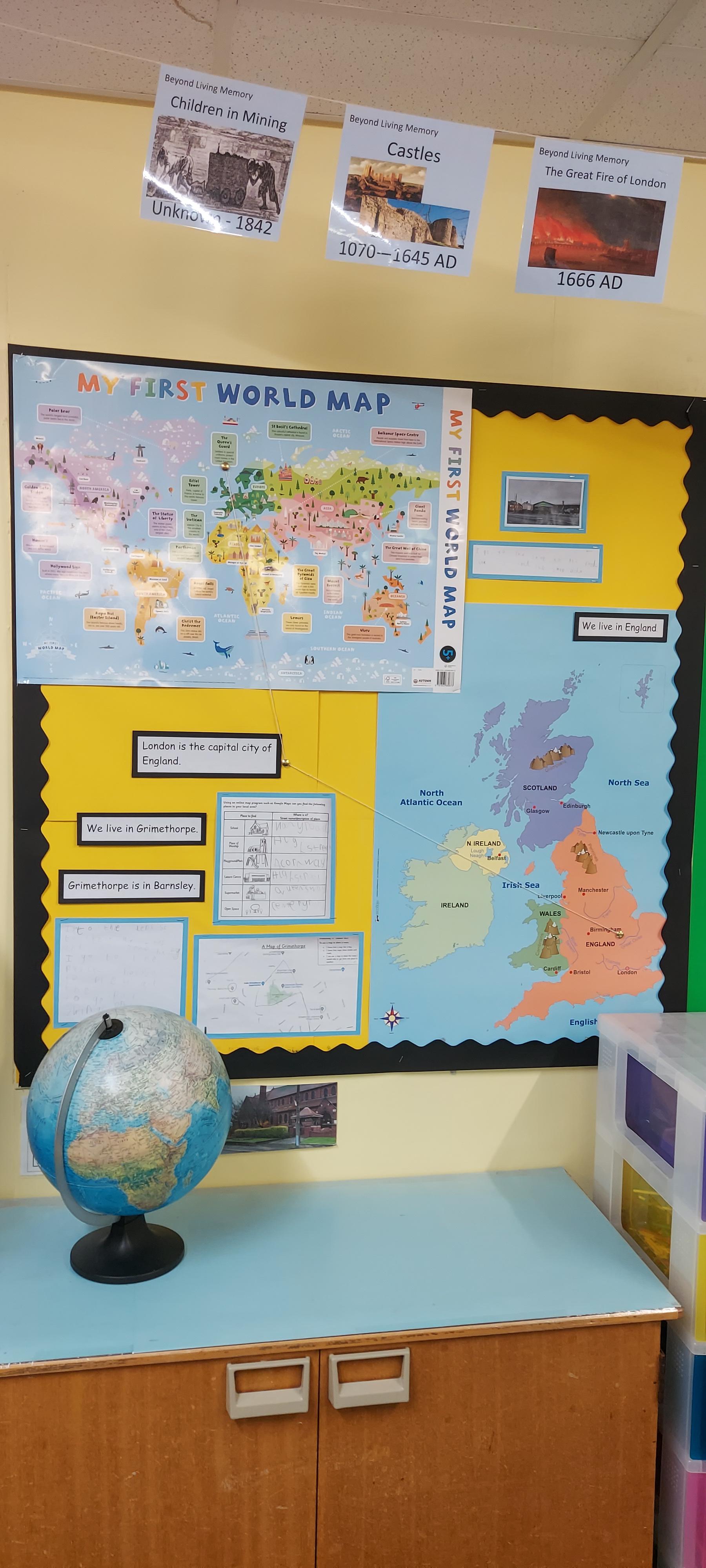 Our Geography display